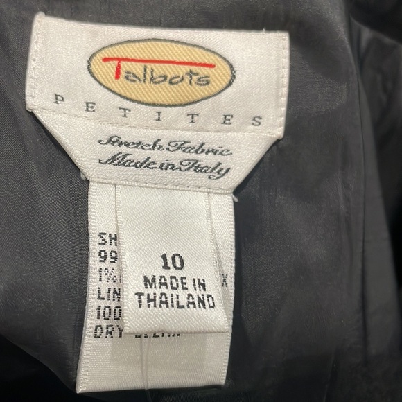 Talbots‎ Classic Black Wool A-Line Midi Skirt size 10 NEW - Picture 3 of 9